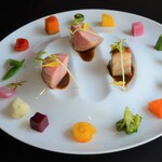 restaurant hache - 多彩な野菜とともにシェフこだわりの肉料理を