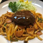 レストラン＆コーヒーソルト - 料理写真:ナポリタン・ハンバーグ♬