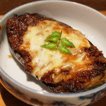 伊達路 - 日替わりランチ「米茄子の肉味噌チーズ焼き」 