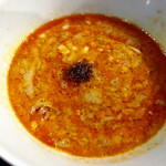 地球の中華そば - 【限定】釜玉タンタンつけUDN、タンタンつけ汁