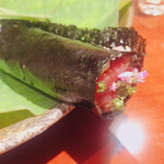 銀座 しのはら - 鮪とべったら巻