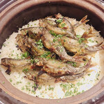 銀座 しのはら - 焼き鮎の炊き込みご飯