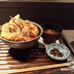寿司の磯松 - 海老と穴子の天丼