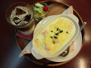 和 ナゴミカフェ - カフェラテとエビドリア