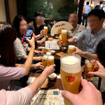 ビアハウス 森卯 - ラーメンオフ会の二次会で乾杯