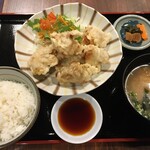 こつこつ庵 - とり天定食