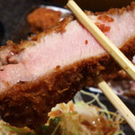 とんかつ マンジェ - 上ロース豚カツアップ