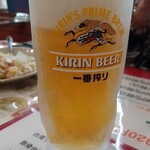 台湾料理 百鮮味 - 『 生ビール （中）』 380円（税別）