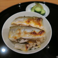 まき村 - 長良川天然鮎一夜干し御飯