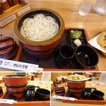 大正庵釜春本店 - 野菜天釜揚げうどん,大正庵釜春本店(愛知県岡崎市)食彩品館.jp撮影