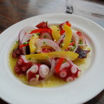 Octopus Carpaccio with Lemon