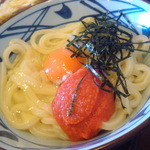 丸亀製麺 - 2012年3月 明太釜玉うどん