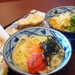 丸亀製麺 - 明太釜玉、ぶっかけ、ちく天、いも天