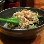 やきとり 正や - オクラのおひたし