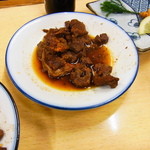 大はし - 煮込み　東京3大煮込みで一番甘い！　七味たっぷりで酒もガンガン！