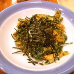 Daiyoshi - ホウレン草と雲丹の炒め物。