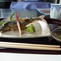 花山椒 - 焼　物　　　鮎の塩焼き