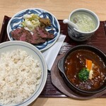 青葉 - 牛たんと牛たんシチューランチ