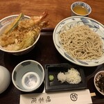 上野 味喜庵 - 名物大海老天丼とお蕎麦