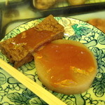 横山商店 - おでん。青森の味、生姜みそ！甘めです。