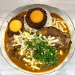 吉田カレー  - ミックス甘口多め 並・豚・チーズ・キーマダブル