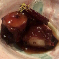 自家製粉石臼挽きうどん 青空blue 本店 - たこのやわらか煮