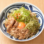 肉ぶっかけそば【ピリ辛】