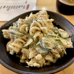 Yakitommaruichi - 「マカロニサラダ」@350(税込)  とにかく美味い！
                        　ハーフも出来ます。