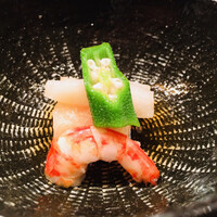 はなれ 味重 - 北海シマエビ オクラ