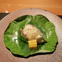 インカメラ コン テラッツァ - カンパチと夏野菜のカッポンマーグロ　〜へべすのジュレ〜