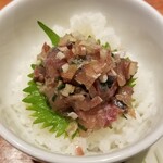 麺屋 六感堂 - あじのなめろう丼