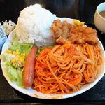 古都 - 大人のお子様ランチ1,200円（ナポリタン、チキンカツ、ライス、カレールーほか）