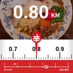 本石亭 - キーマカレーの辛さは 0.8KM(辛メーター)