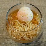 吾いち - 温泉卵とそうめん