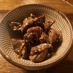 遊酒食堂 宇都宮 - 牛レバーの甘辛煮(300円)