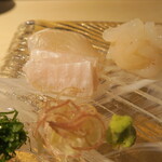 日本料理 みや  - 雲丹、白海老、マコガレイ