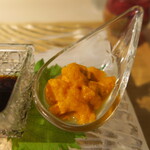 日本料理 みや  - 雲丹、白海老、マコガレイ