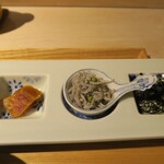 日本料理 みや  - 昆布、イクラ、唐墨、ジャコ、海苔