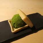 日本料理 みや  - 自家製抹茶アイス最中