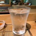 すし匠 - 麦焼酎の水割り
