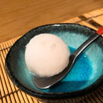 すし匠 - 白桃シャーベット