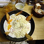 黄金パスタ - パンやその他と大きさ比較