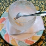 魚沼茶房 - ゼリー「完食」です（失礼な画像ですが；）