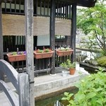 魚沼茶房 - お店の入り口付近です④