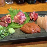 やきとり 正や - 丹波地鶏お造り５種盛