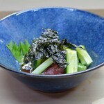 家庭料理 小川 - まぐろきゅうり わさびあえ