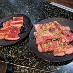 焼肉食べ放題 感激どんどん - うまみカルビ・ねぎ塩カルビ