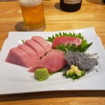 とろろ・海鮮料理 さんすい - 中とろ鮪のさしみ