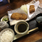 美はる - ロース・ひれ盛り合わせ定食 2200円
            味噌だれ 110円