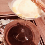 ラチュレ - 新潟県産とうもろこしのエスプーマ